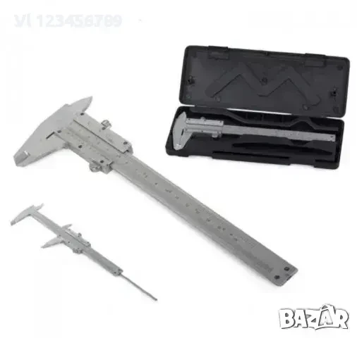 Класически стоманен шублер с нониус, 150 /0,01 mm, снимка 2 - Шублери - 50759744