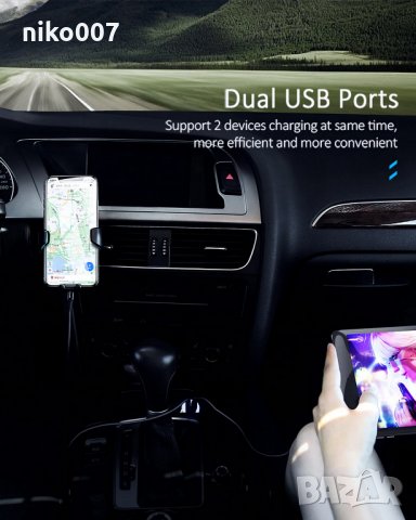 Супер бързо зарядно за кола за телефон-таблет и др.+волтметър 2X Usb Quick Charge, снимка 7 - Аксесоари и консумативи - 29418822