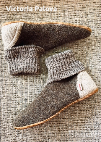 Вълнен уют от Австрия - боти-пантофи Giesswein Wildpoldsried - Размер 37 , снимка 11 - Пантофи - 54001249