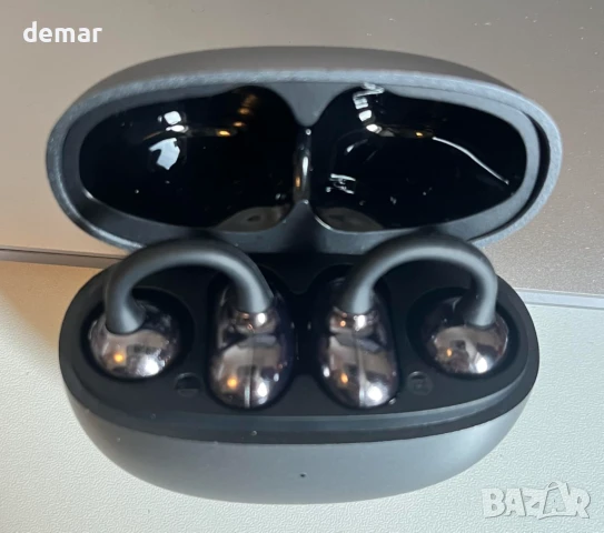 Ucani слушалки с отворени уши тип „щипка“, HiFi музика‌ 360°, 65 часа, за iOS и Android, черни, снимка 8 - Безжични слушалки - 50601023