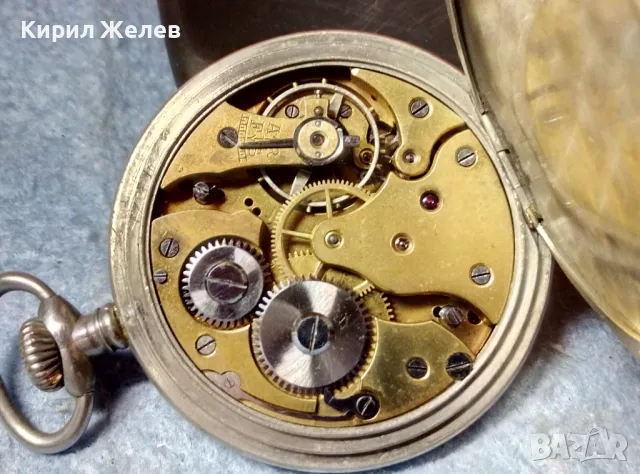 Стар ШВЕЙЦАРСКИ ДЖОБЕН ЧАСОВНИК РЯДЪК КОЛЕКЦИОНЕРСКИ МОДЕЛ 48850, снимка 7 - Джобни - 48073856