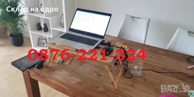 Бабмукова маса за лаптоп с охладители бюро поставка, снимка 4 - Бюра - 30442377