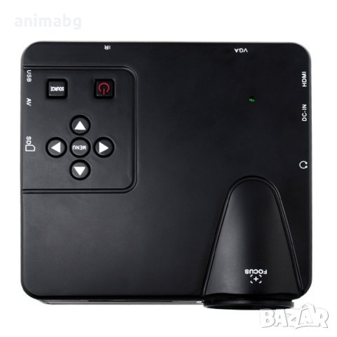 ANIMABG Мултимедиен мини LED проектор, снимка 6 - Плейъри, домашно кино, прожектори - 31842142