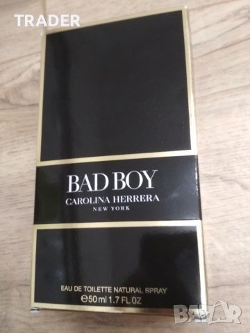Кутия от парфюм CAROLINA HERRERA BAD BOY 50мл, снимка 1 - Мъжки парфюми - 39073468