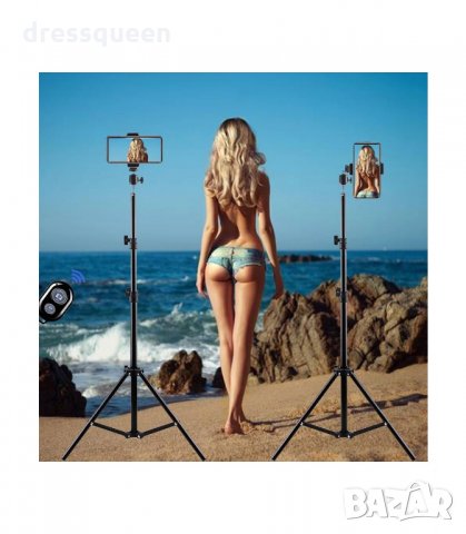 1500 Алуминиев статив за телефон и фотоапарат , снимка 2 - Чанти, стативи, аксесоари - 34236191