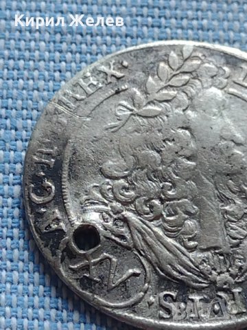 Сребърна монета 15 кройцера 1694г. Леополд първи Хал Тирол 13606, снимка 4 - Нумизматика и бонистика - 42915619