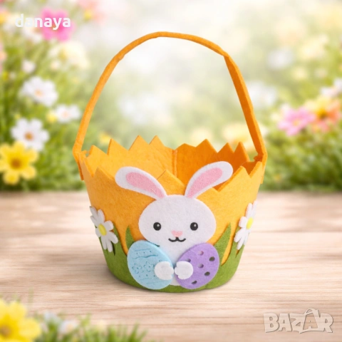 6505 Декоративна кошничка за великденски яйца и лакомства