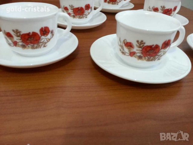 френски аркопал чаши за кафе , снимка 2 - Антикварни и старинни предмети - 31227786