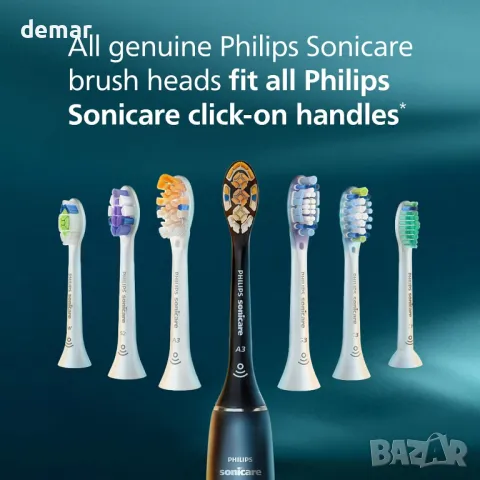 Philips Sonicare A3 Premium All-in-One, Оригинални резервни глави, черни, 4 броя, HX9094/88, снимка 7 - Други - 50042901