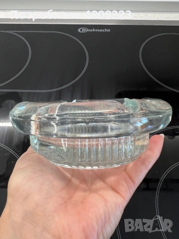 Стъклен пепелник, снимка 3 - Декорация за дома - 54317245