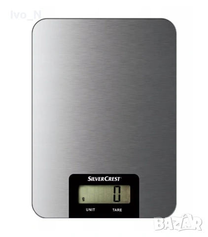 Електронна кухненска везна SilverCrest, 5 кг-сива., снимка 2 - Електронни везни - 53009229