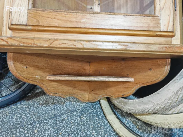 Ъглов дървен шкаф 47/47/82 см, снимка 4 - Шкафове - 49794837