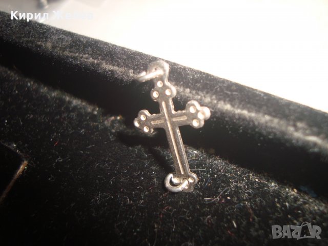 СРЕБЪРЕН КРЪСТ СРЕБРО 950 ПРОБА МАЙСТОРСКА ИЗРАБОТКА 19458, снимка 5 - Колиета, медальони, синджири - 31577786