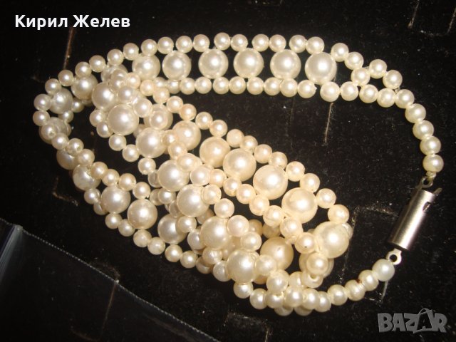 РЕТРО ПЕРЛЕНА ОГЪРЛИЦА 8578, снимка 5 - Колиета, медальони, синджири - 31347200