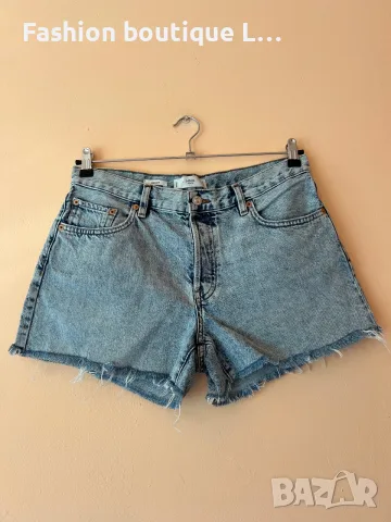MANGO къси дамски дънки S / M размер 100% памук с джобове отпред и отзад 👖