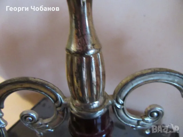 Свещник от дърво и метал., снимка 18 - Свещи и свещници (декоративни) - 55963032