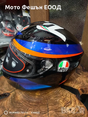 мото каска AGV K6 Marini Sky racing team Размер ML , снимка 3 - Аксесоари и консумативи - 51099627