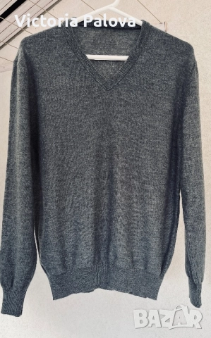 M. V. MAGLIERIA  VENETA - 100% екстра фин меринос пуловер, снимка 3 - Пуловери - 52460229
