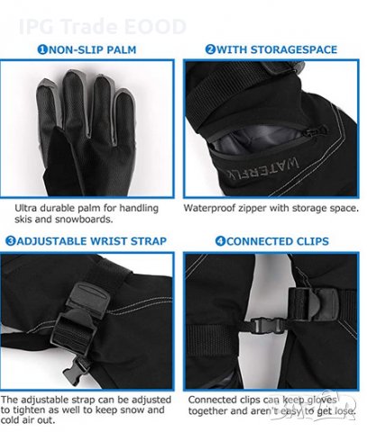 Унисекс зимни спортни ръкавици - размери S, M,  XL, снимка 2 - Ръкавици - 31091841