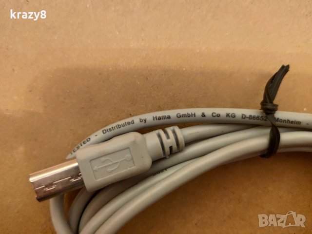 Кабели за принтер USB Type A към Type B, снимка 2 - Друга електроника - 29605454