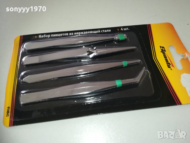 нови пинсети комплект 4бр 1702211854, снимка 3 - Други инструменти - 31854793