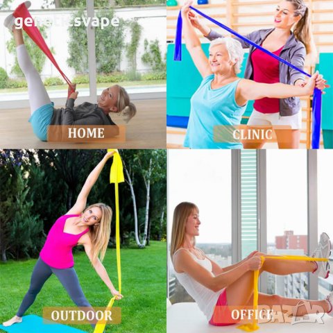 Ластик за тренировка - фитнес, йога, пилатес, рехабилитация, снимка 6 - Фитнес уреди - 33962069