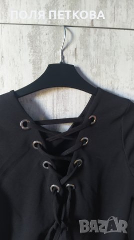 Перфектно блузка с капси връзки, снимка 3 - Блузи с дълъг ръкав и пуловери - 42510179
