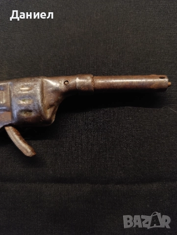 Стар метален пистолет играчка, снимка 3 - Колекции - 51857852