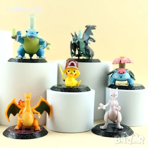 Колекция мини фигурки Покемон - 6 броя, снимка 2 - Колекции - 47734776