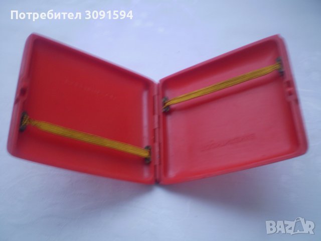 Ретро Червена Табакера Бакелит маркирана БАКЕЛИТКООП, снимка 2 - Други ценни предмети - 38872375