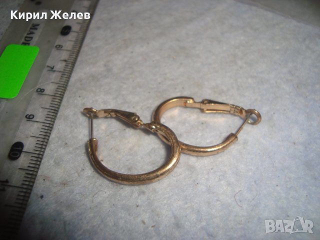 КРАСИВИ ПОЗЛАТЕНИ СТАРИ АРТ ДЕКО СТИЛ ОБЕЦИ 76521, снимка 5 - Обеци - 36629378