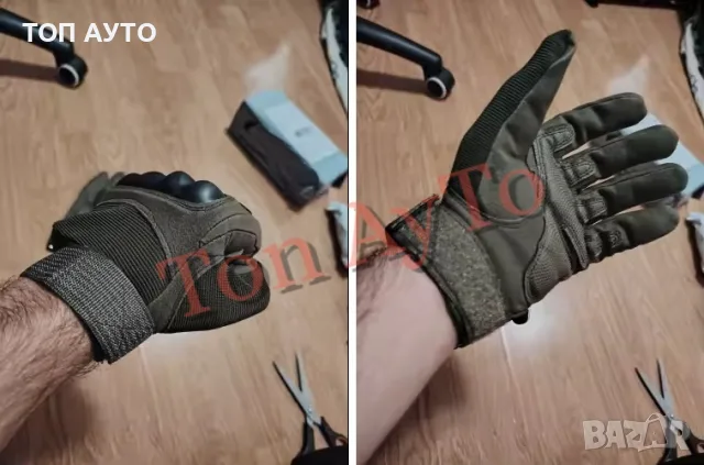 Ръкавици Тактически за Мотор Скутер АТВ Лов Къмпинг Туризъм Пейнтбол Езда Размер 3 Цвята Размер XL, снимка 13 - Аксесоари и консумативи - 56103471