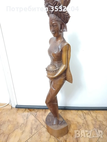 Дървена фигура от Бали, снимка 8 - Антикварни и старинни предмети - 53370741