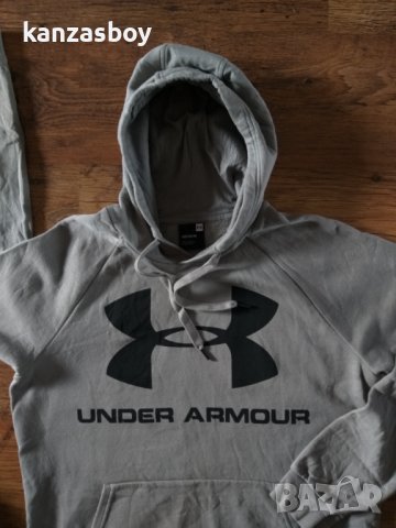 Under Armour Rival Fleece Logo - страхотно мъжко горнище КАТО НОВО, снимка 3 - Спортни дрехи, екипи - 38310769