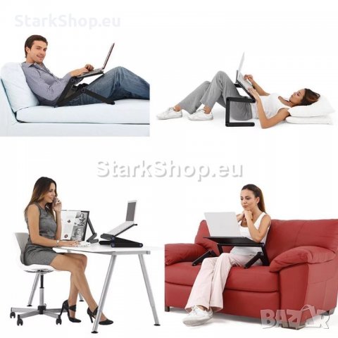  Мултифункционална маса / бюро за лаптоп с охладители T8, снимка 5 - Други - 30499872