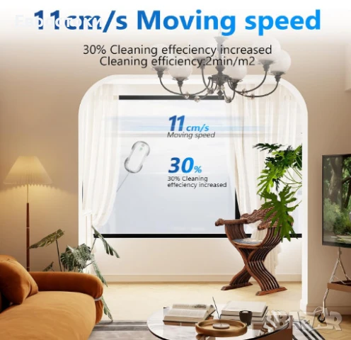 Робот за почистване на прозорци Tosima W5, двупосочно автоматично пръскане, снимка 5 - Прахосмукачки - 50812974