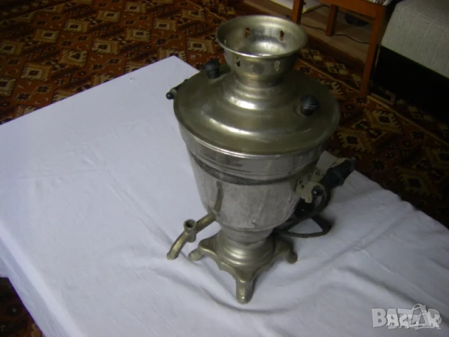 Стар руски работещ електрически самовар, снимка 7 - Антикварни и старинни предмети - 31557865