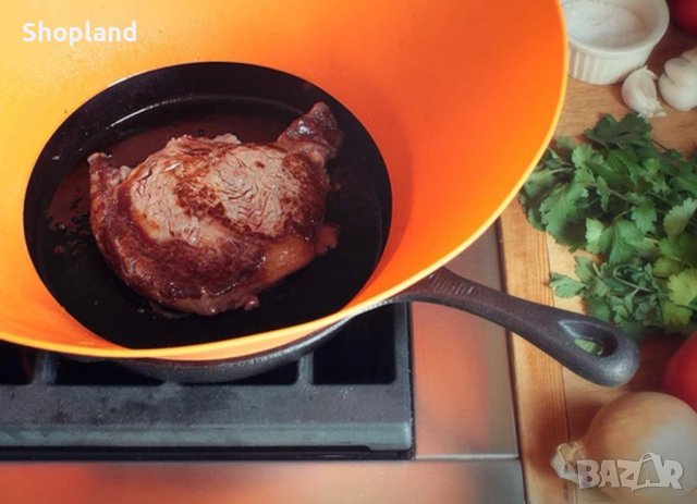 Силиконов протектор срещу пръски при готвене, снимка 7 - Аксесоари за кухня - 44489287