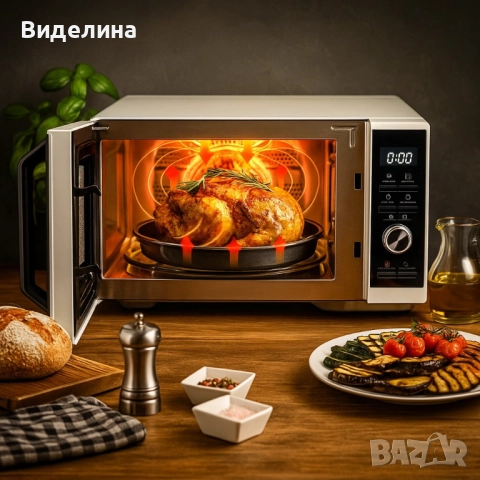 Микровълнова печка Toshiba MW3-AC26SF (26 L) / MW3-SAC23SF (23 L) - С грил, конвекция и Air Fry, снимка 2 - Микровълнови - 51777313