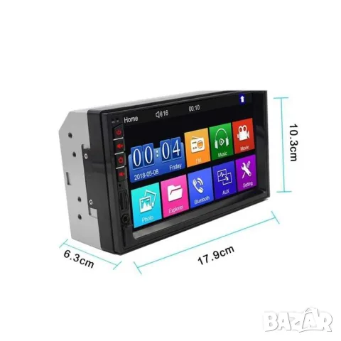 2DIN MP5 мултимедия 7 инча 800x480 с Bluetooth FM и камера, снимка 2 - Аксесоари и консумативи - 55865678