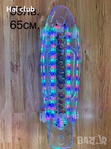 Пениборд светещ/Скейтборд/Penny board led light, снимка 2 - Скейтборд, ховърборд, уейвборд - 30892517