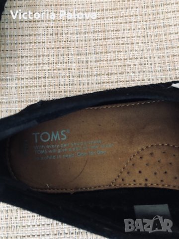 Мъжки мокасини TOMS естествена кожа, снимка 10 - Мокасини - 31486354