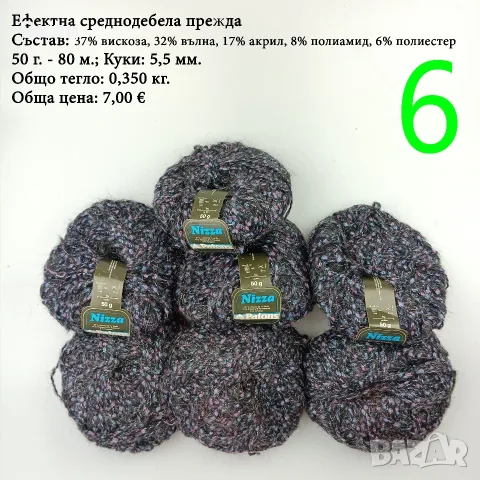 Евтини прежди в малки количества - нови и остатъци , снимка 5 - Други - 52029847