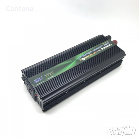 Висококачeствен инвертор за автомобил CEJ 24V-220V, 2000W
