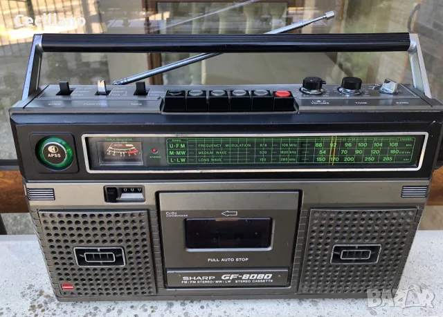 💥Sharp GF-8080 -Работещ на радио и на  касета!, снимка 8 - Радиокасетофони, транзистори - 55772434