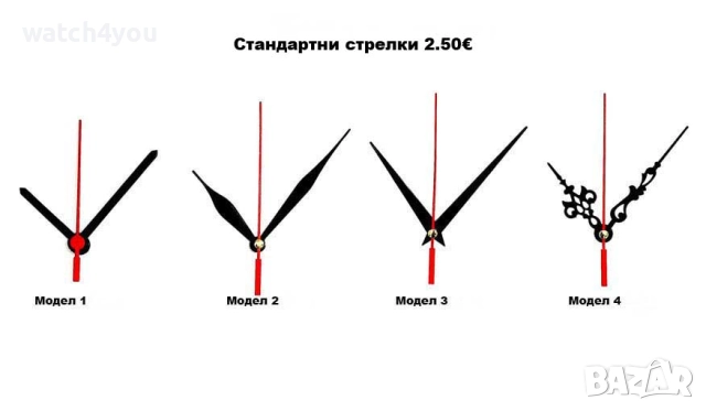 БЕЛИ СТРЕЛКИ ЗА СТЕНЕН НАСТОЛЕН ЧАСОВНИК.БЕЛИ ИЗЧИСТЕНИ КЛАСИЧЕСКИ СТРЕЛКИ ЗА СТЕННИ ЧАСОВНИЦИ.3D 3Д, снимка 10 - Стенни часовници - 50259484