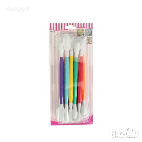 4434 Комплект сладкарски инструменти за декорация на торти моделиране на фондан, снимка 5 - Прибори за хранене, готвене и сервиране - 44143660