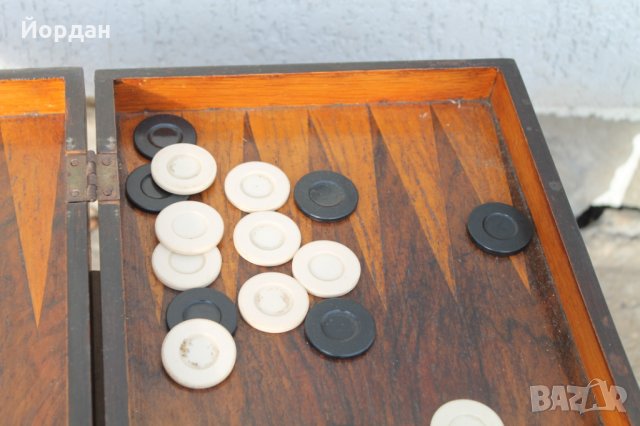 Дървена кутия табла, снимка 6 - Шах и табла - 35631220