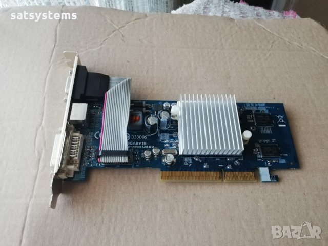 Видео карта ATi Radeon Gigabyte R9550 128MB GDDR2 64bit AGP, снимка 1 - Видеокарти - 34033571