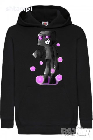 Детски Суитчър/Суитшърт Minecraft enderman 2,Minecraft,Игра,Подарък,Изненада,Забавление,Рожден Ден